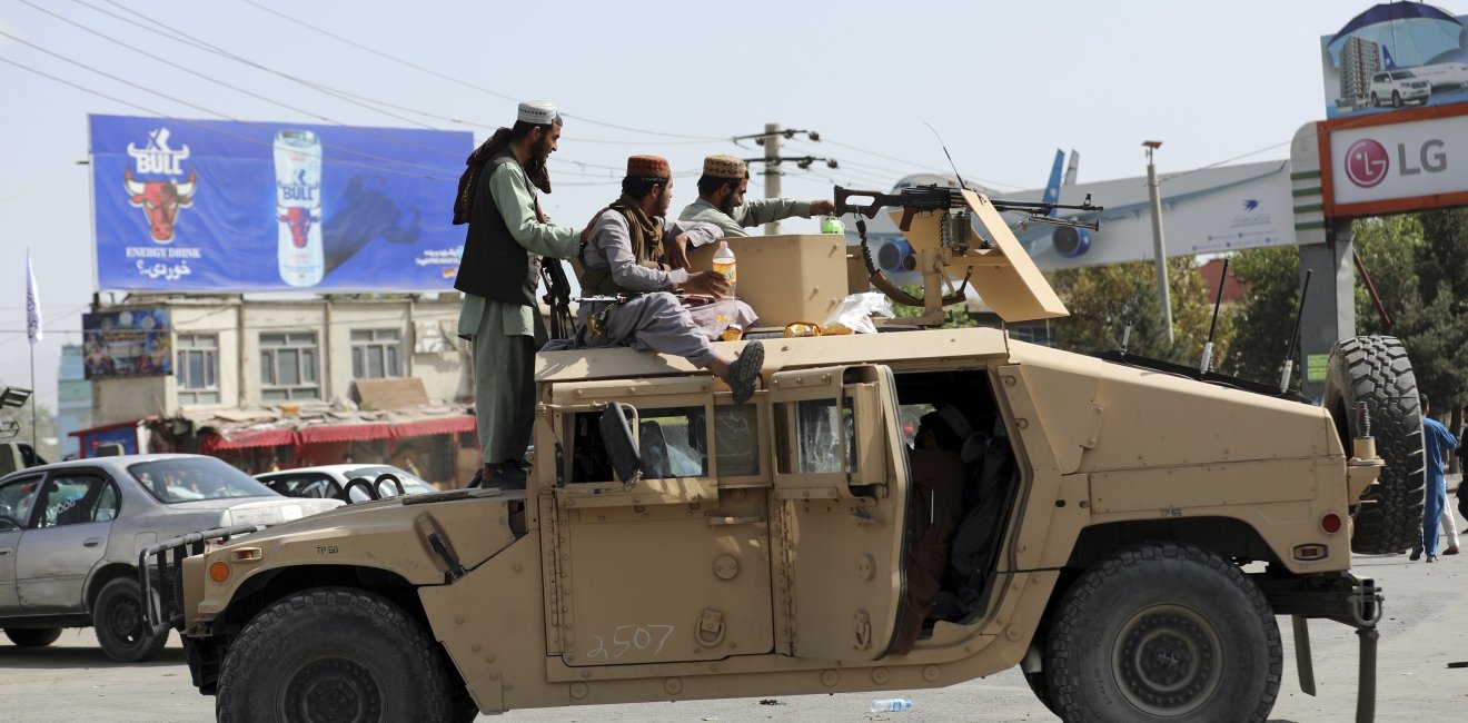 Taliban Fighters in Humvee