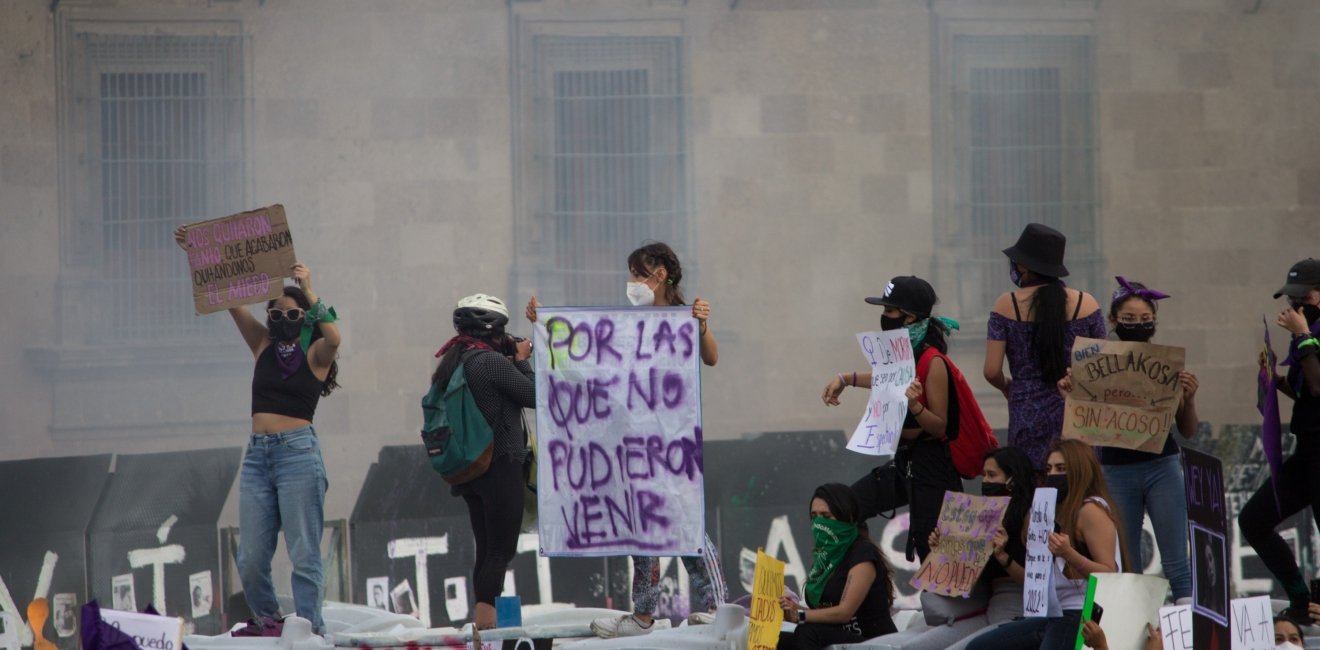 Women's protest "for those who could not be here" in Mexico