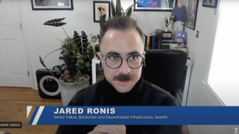 Jared Ronis speaking during the Blockchain Explained Episode 