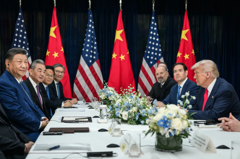 Meeting between Xi and Trump with Delegations