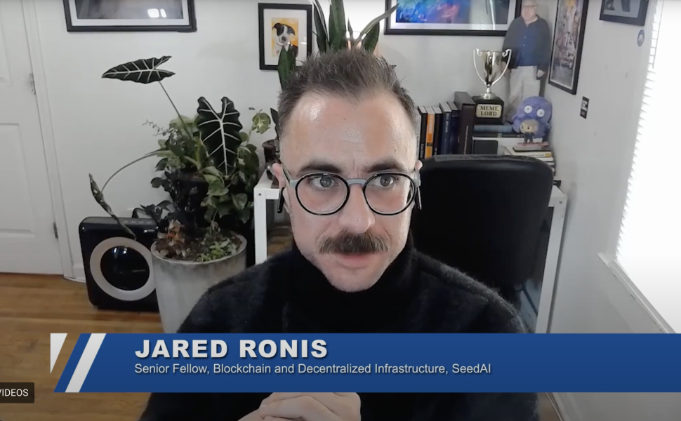 Jared Ronis speaking during the Blockchain Explained Episode 