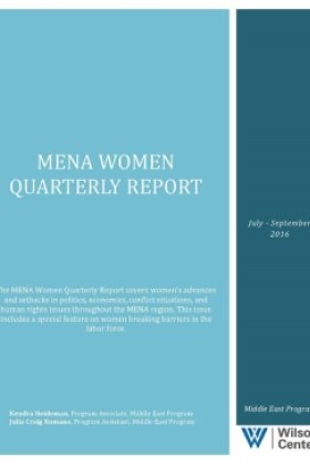 MENA Women Quarterly Report (July-September 2016)