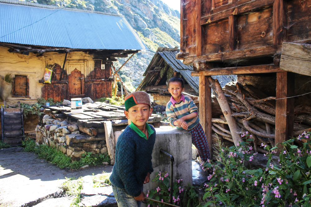 Himachal Pradesh, India - July, 2021: The people of India. A typical scene from the indigenous villages in the Himalayas.