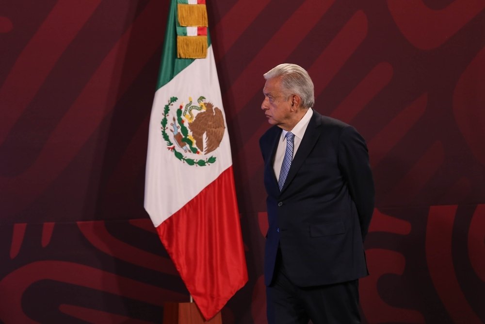 AMLO with flag