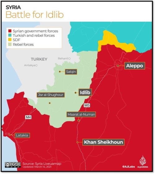 map of northwest Syria 