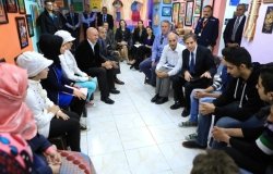 Deputy Secretary of State Antony Blinken visits a community center in Amman serving Jordan-based refugees to reinforce the U.S. commitment to support Syrian refugee communities.