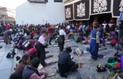 Tibetan pilgrims. 