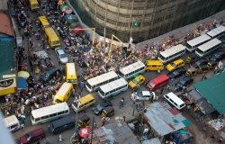 A busy market in Lagos, Nigeria